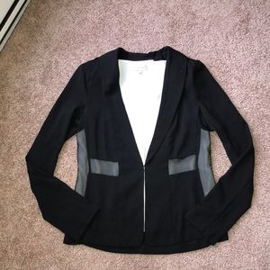 Black LUSH blazer with sheer accents